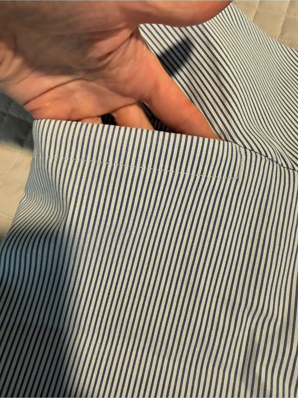 S.C. & Co. Striped Mini Skirt in Blue & White Size XS - Picture 5 of 11